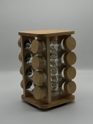 Wooden seasoning box