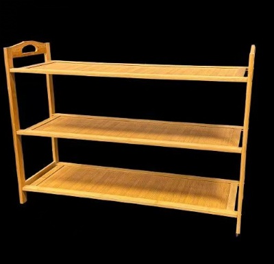 Wooden product shelf